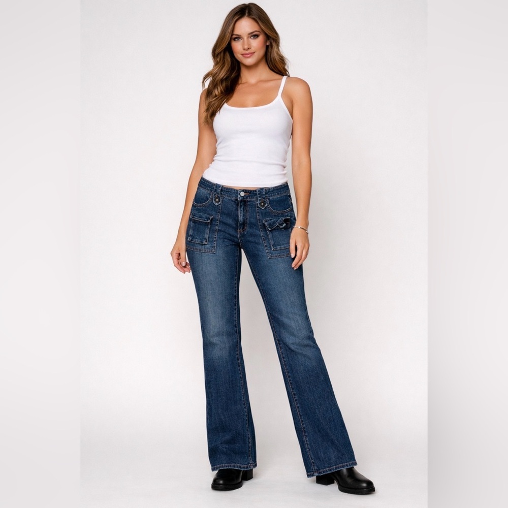 Route Classic Blue Boot Cut Denim Jeans